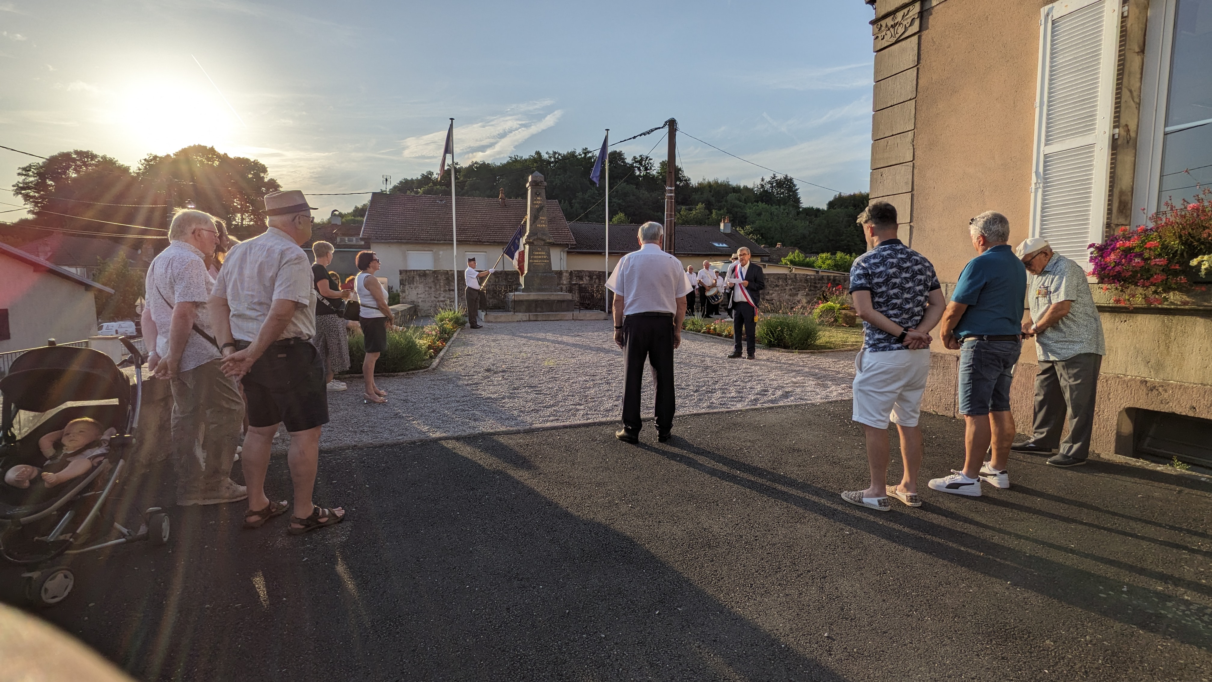 Hommage 14 juillet - dépôt de gerbe